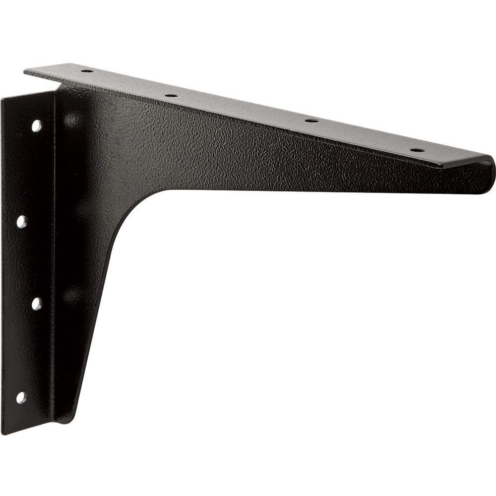 Heavy Duty Steel Shelf Brackets Black, Adjustable Cabinet Shelving Brackets