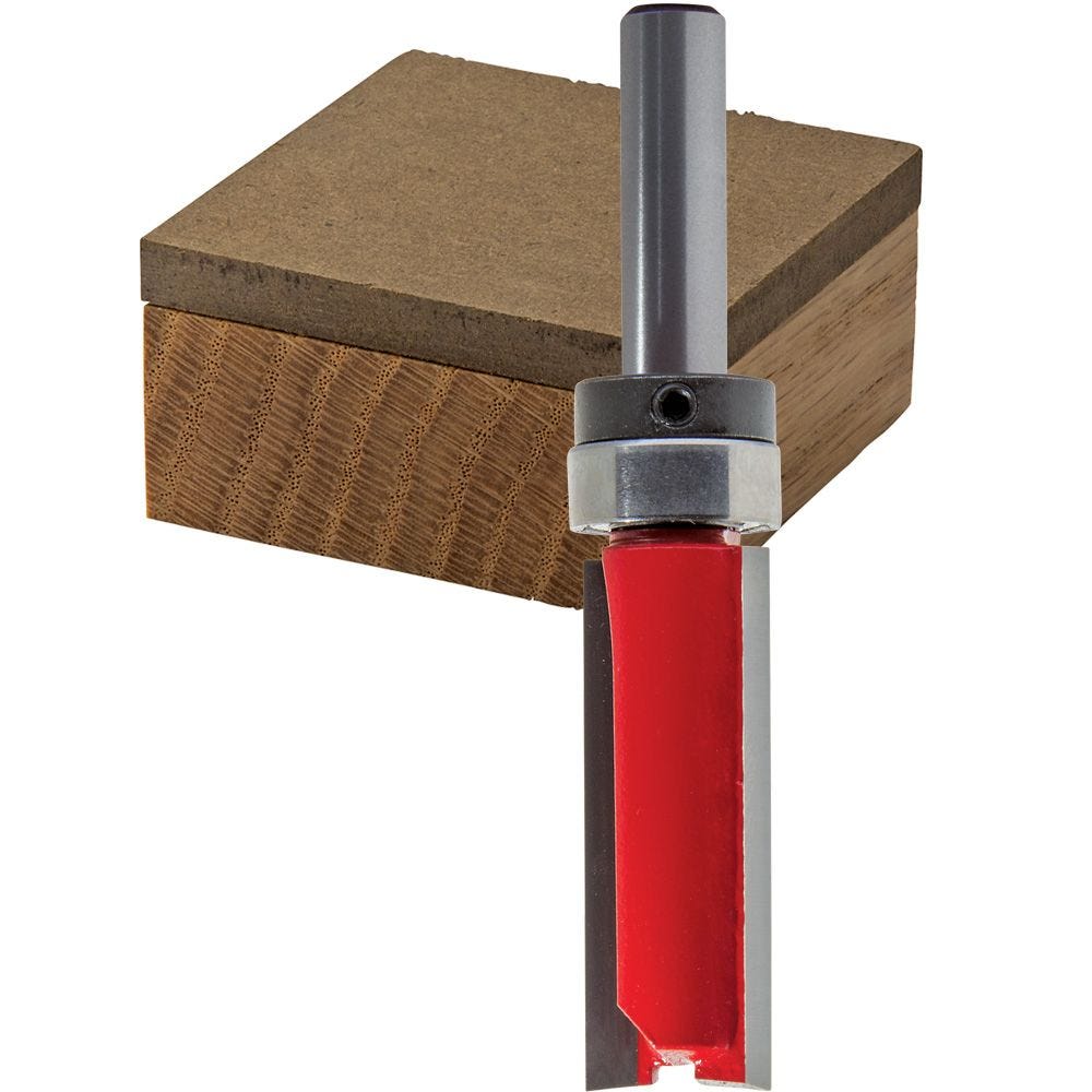 Nrthtri smt Shank Flush Trim Router Bit End Bearing Router Bit 1/4 Inch and softwoods 