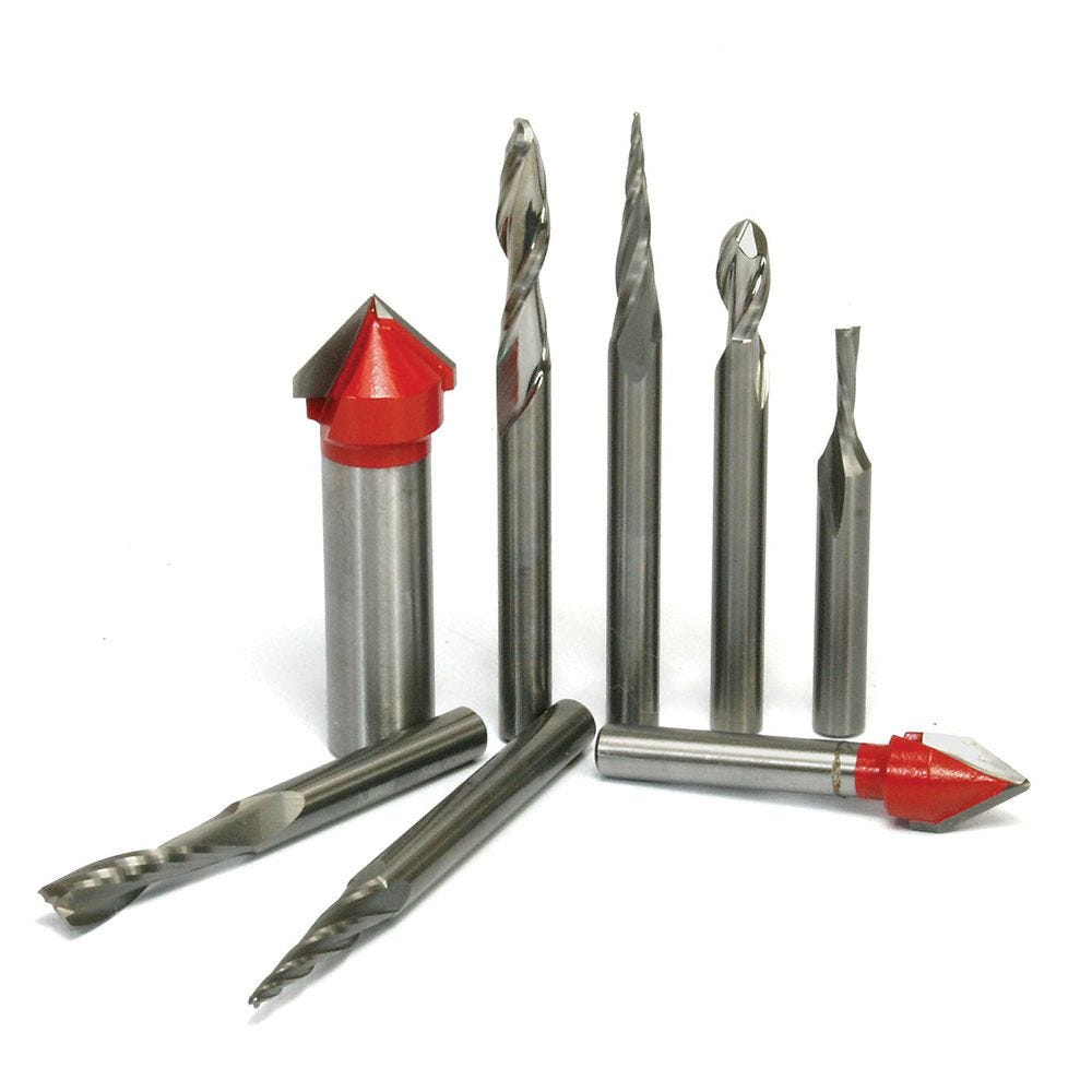 Median progeny piece Freud #87-108 8-Piece Signmaking CNC Router Bit Set | Rockler Woodworking and Hardware Median progeny piece Freud #87-108 8-Piece Signmaking CNC Router Bit Set | Rockler Woodworking and Hardware