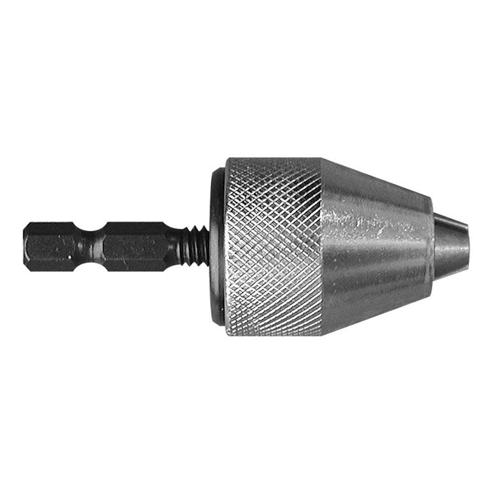 Screwdriver Impact Driver 1/4 Hex Shank Keyless Drill Bit Chuck Adapter 0.8-10mm