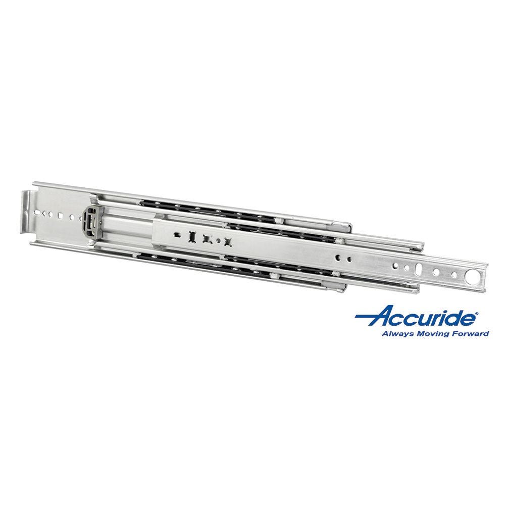 1 Pair Accuride 9301 18" to 22" Drawer 500 lb Full Extension 4" Over-Extension 