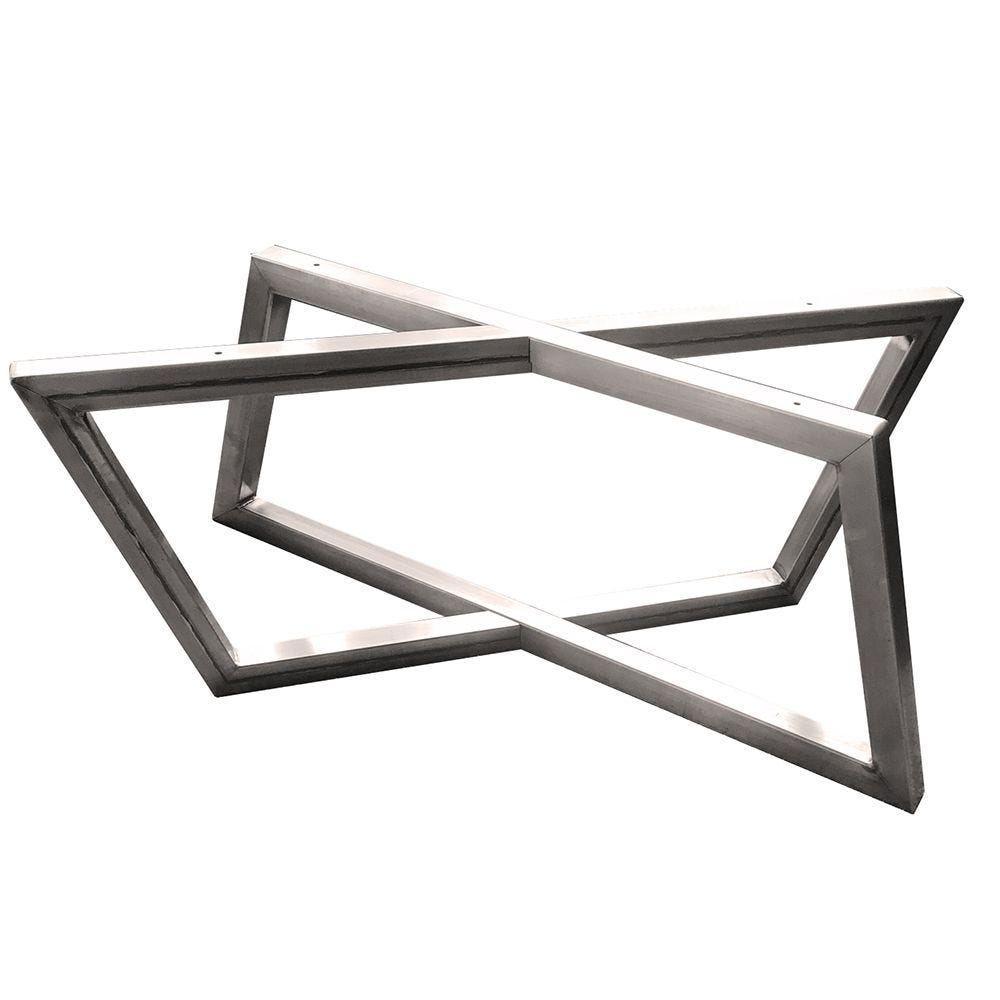 15 1 2h Rhombus Welded Steel Coffee Table Base