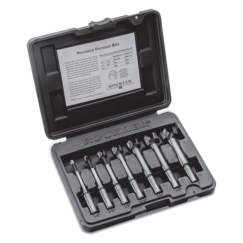 New 16pc Forstner Bit Set w/Case Wood Hole Forestner Clean Cutting Free Shipping 