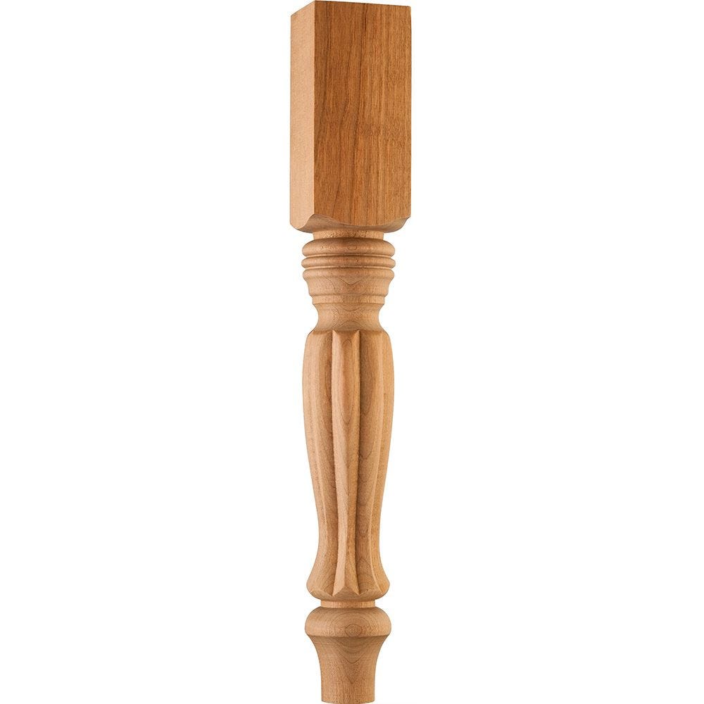 Unfinished bench or Chair Leg 15 1/2 " Long Wooden Table 