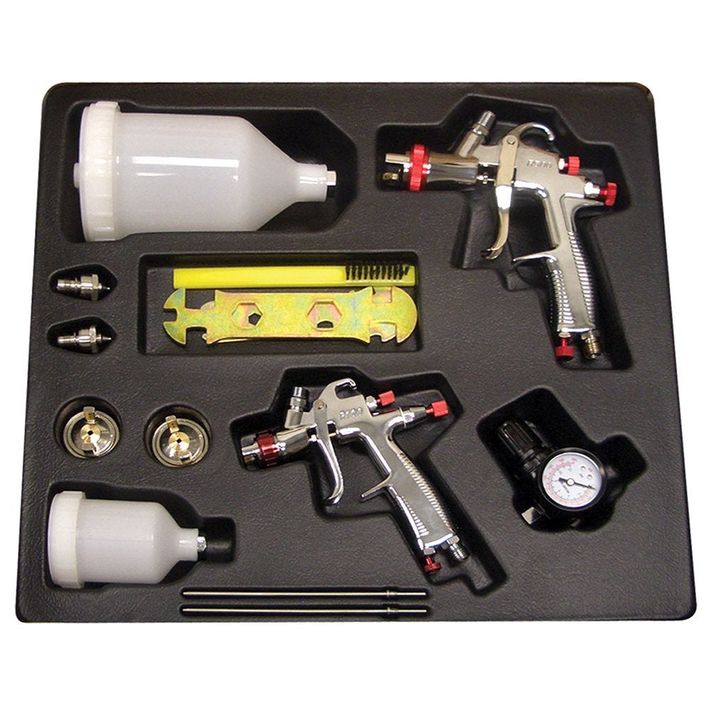 California Air Tools SprayIt LVLP Gravity-Feed Dual Spray Gun Kit SP-33500K - opens a modal dialog