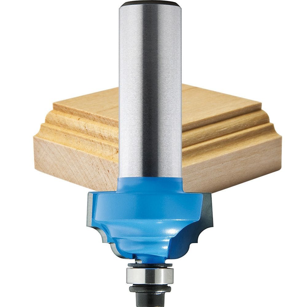 1/4" or 1/2" Shank 3/8" to 3" Roman Ogee Edge Forming Router Bit Select 