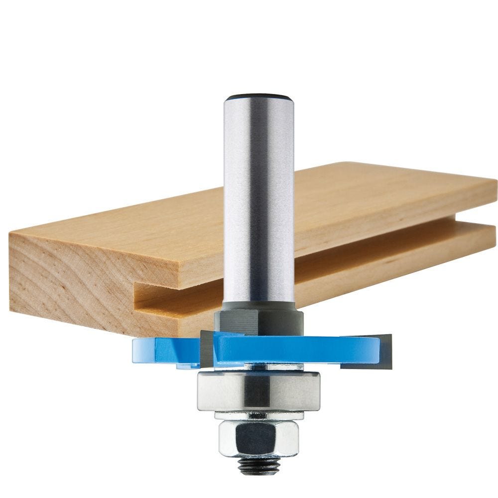 T-Slot Shank Router Bit Rail Door Wood Cutter 1/4 Inch Mill Mortise Chisel Diy 
