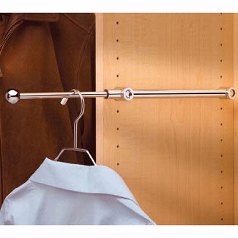 2 Pack Rev-A-Shelf Cvr-14-Cr Chrome Designer 14" Closet Coat Dress Hanger Rod 