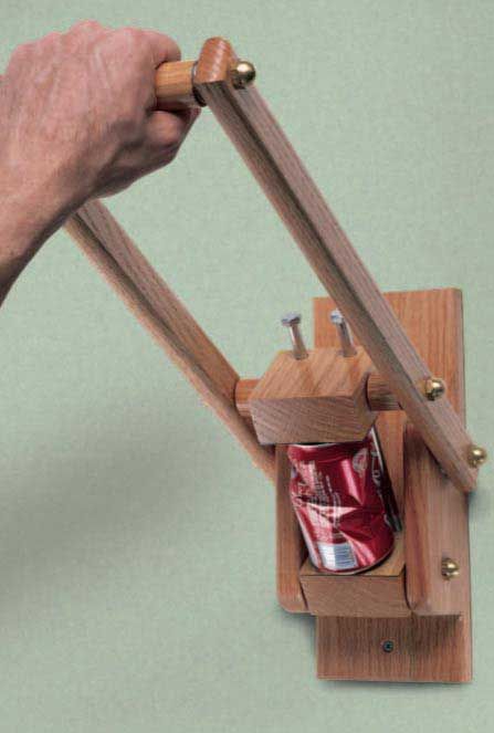Woodworker S Journal Can Do Crusher Plan Rockler Woodworking And Hardware - Diy Can Crusher Stand