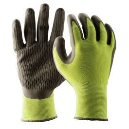 Polyco Grip It Plus Latex Waffle Extra Grip Palm Builders Safety Work Gloves 