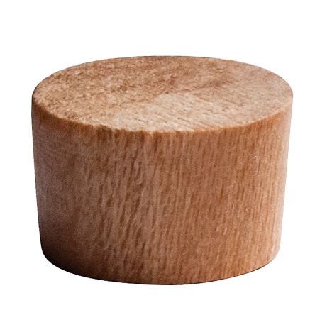 24 Oak Side Grain Flat Head Tapered Solid Wood Dowel Furniture Screw Plugs 16mm 