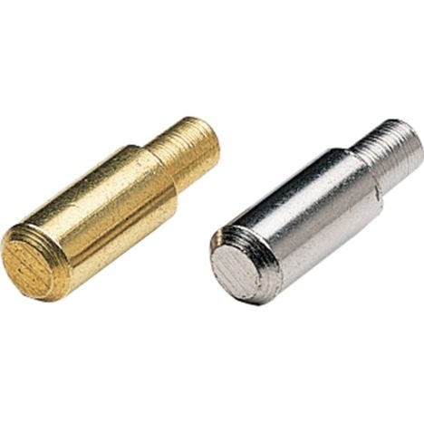 Slide-Co 241942 Shelf Support Peg Brass Plated Metal, 5mm Pack of 8