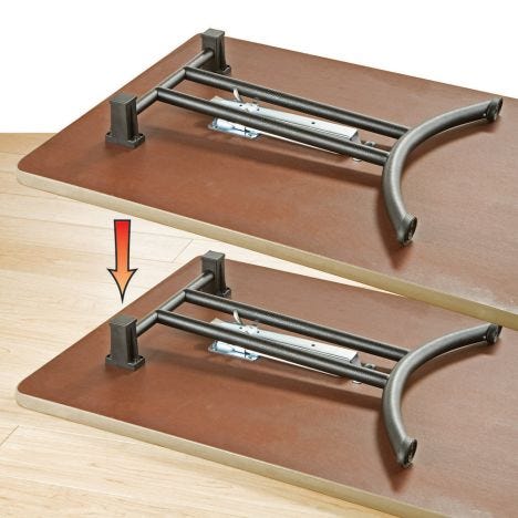 Folding Banquet Table Legs Support Holiday Event Compact Furniture Pack Of 2 New 