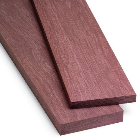 boards lumber 1/8 or 1/4 surface 4 sides 12" Purpleheart 