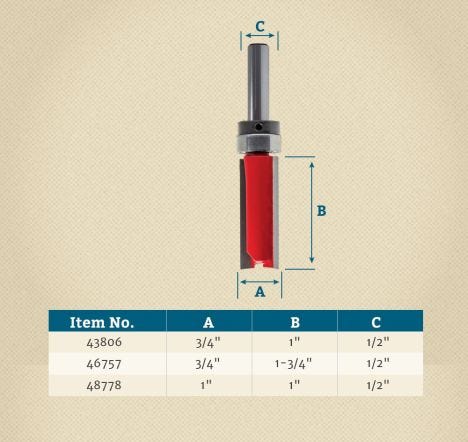 Freud Top Bearing Trim Router - 1/2" Shank | Rockler and Hardware