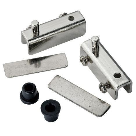 Details about   Antrader Stainless Steel Glass Door Pivot Hinge Double Head Magnetic Catch Closu 