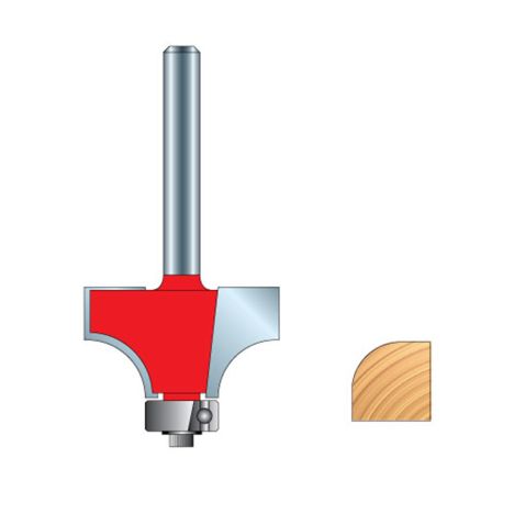 Freud 34-114 3/8 Radius Rounding Over Router Bit with 1/4 Shank