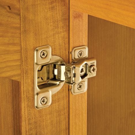 Salice Excen Three Self Closing Face Frame Hinges Rockler Woodworking And Hardware