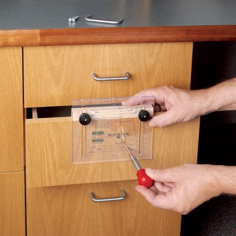 Drawer Pull Jig It And Center Punch, Kitchen Cabinet Door Hardware Jig