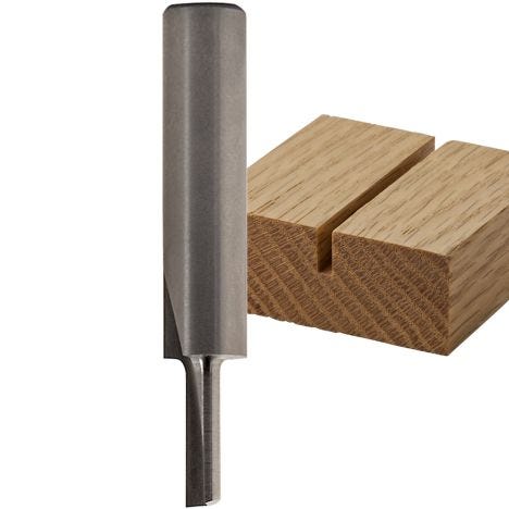 Freud 03-144 1/4-Inch Diameter by 1-Inch Single Flute Straight Router Bit with 1/4-Inch Shank 