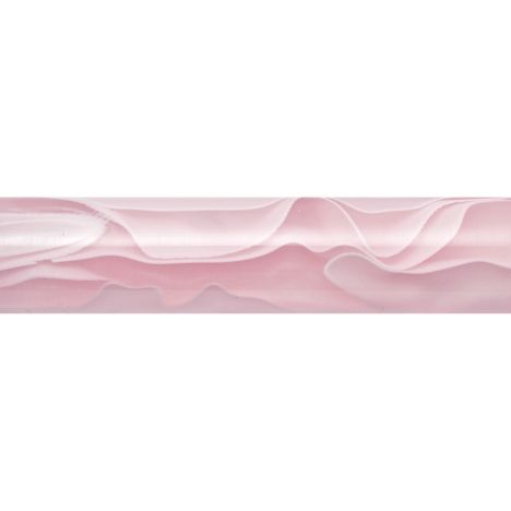 Tyzack Acrylic Pen Blank Pink With White Line Blank BS01-BL