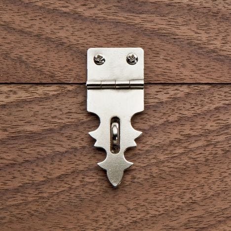Details about   Retro Vintage Decorative Latch Hasp Pad Chest Lock for Wood Jewelry Box Case MP 