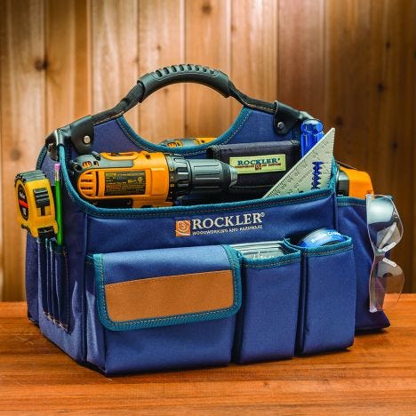 Makita P-80961 Craftsman Electrician Carpenter Tool Bag Box Organizer With Chair 