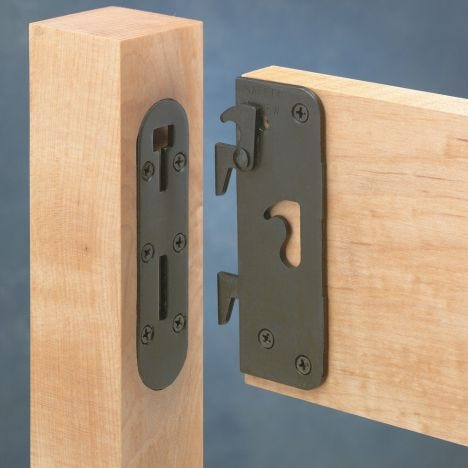 Locking Safety Bed Rail Brackets, Bed Frame Brackets Adapter For Headboard Home Depot Canada