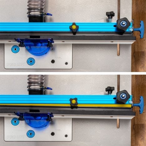 Guard Port 32" Router Table Fence 3-1/2" Anodized Aluminum w/ Feather Board 