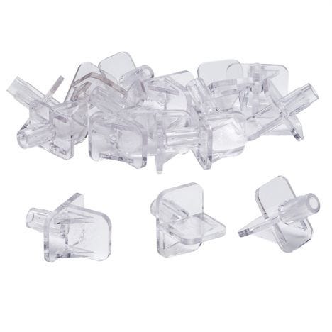 Plastic Shelf 1/4" 26 6.35 mm Pin Support Brackets  Package of