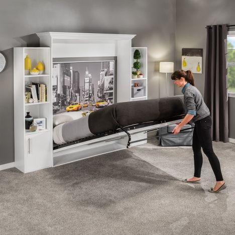 I Semble Vertical Mount Murphy Bed, Twin Size Murphy Bed Kits