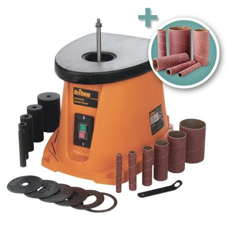 Triton Oscillating Spindle Sander With Additional 6 Piece Sanding Sleeve Kit Rockler Woodworking Hardware
