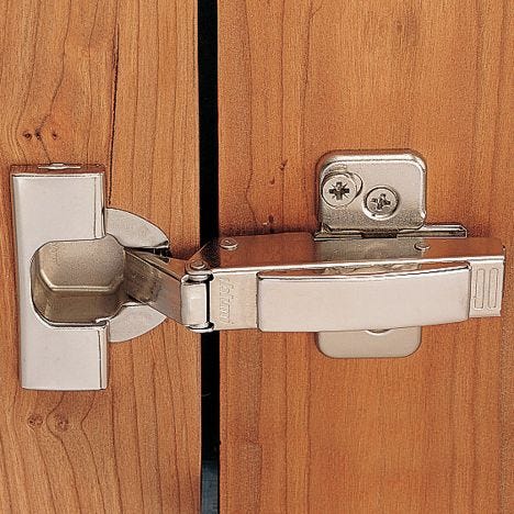 Blum 120 Clip Top Frameless Overlay Snap Close Hinges Snap Closing Hinge Rockler Woodworking And Hardware