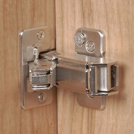 Half Overlay Blum 170 Snap Close Clip Top Frameless Hinges Pair Rockler Woodworking And Hardware