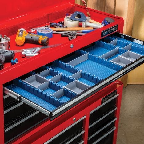 Details about   Rolling Tool Box Drawer Organizer Trays Set for Tool Chest Cabinet Hardware Bins 