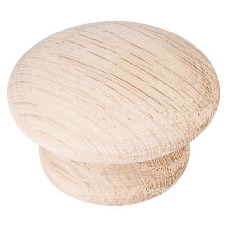 Unfinished Oak Tempo Knob, 1-1/2&quot; | Rockler Woodworking and Hardware