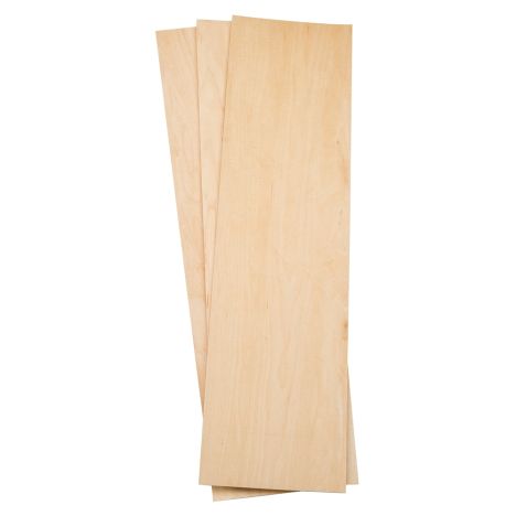 5.5" - 7.5" x 24" Maple Wood Veneer 1/16" THICK Raw/Unbacked 3 sq ft Total 