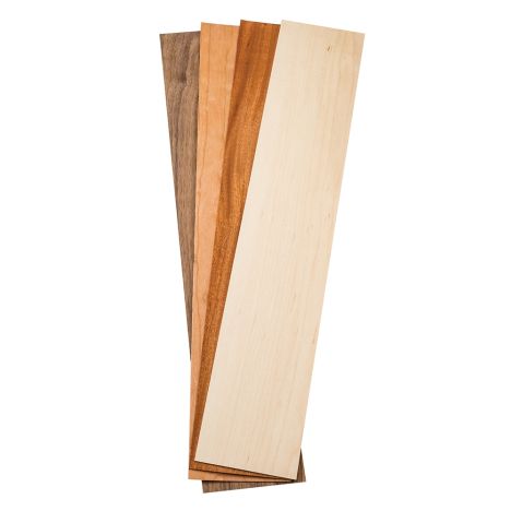 ~1/42 Poplar wood veneer ~18.1 x 8.77" 0.6 mm 4 veneer sheets 46 x 22.3 cm 