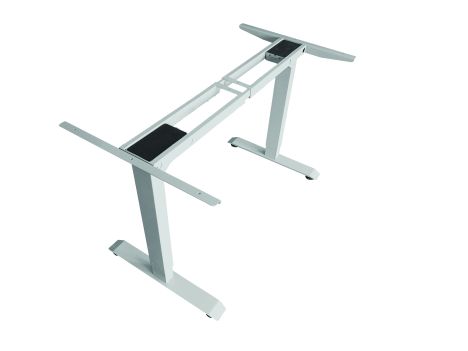 sit adjustable eco dual desk motor stand gray height rockler skip beginning