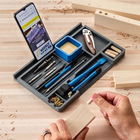 Rockler Silicone Project Tray in use - opens a modal dialog