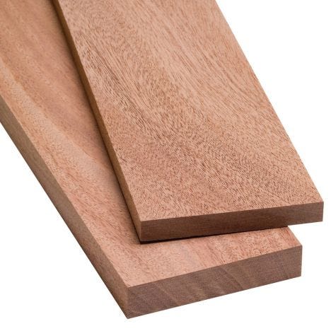 Mahogany boards lumber 3/8 surface 4 sides 24" 