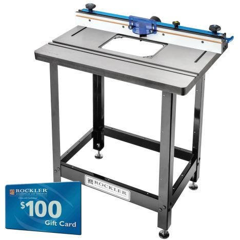 rockler router table iron cast promax fence basic stand skip beginning