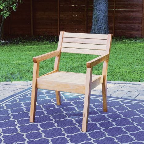 Rockler Modern Patio Chair Plan With, Wood Lawn Chair Plans