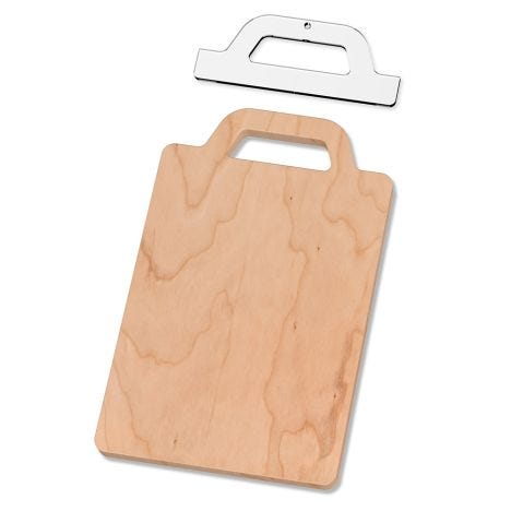 Rockler Cutting Board Handle Shape Template, Carry Handle - opens a modal dialog