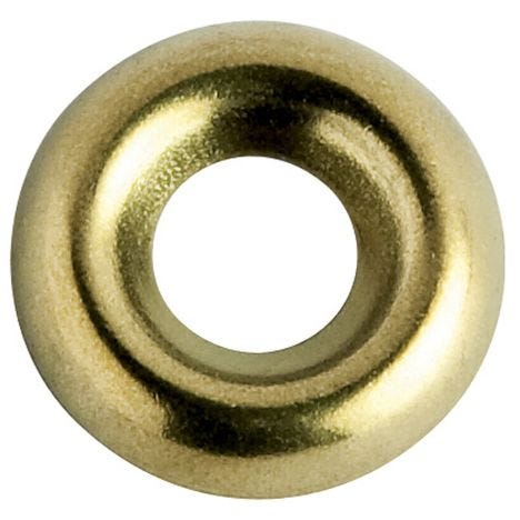 FINISHING WASHER NO 6 PACK OF 50 BRASS 