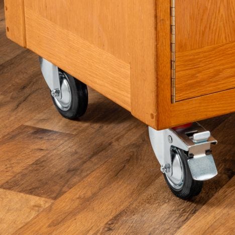Rockler Hardwood Casters Pack of 4 for sale online 