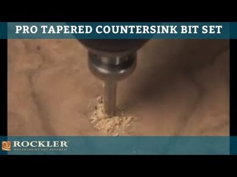 6 Pro Tapered Countersink Bit Rockler Woodworking And Hardware