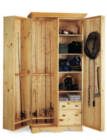 Rockler Woodworking, Fishing Rod Storage Cabinet Plans