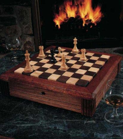 Woodworker S Journal Classic Chess Board Plan Rockler Woodworking And Hardware