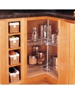 Includes Chrome 2 Shelf Set with telescoping shaft